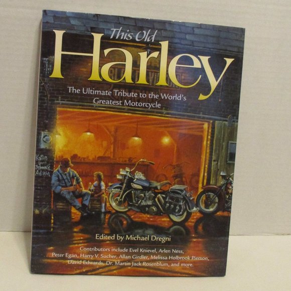 Harley Davidson Vintage 2000 Large White Black Red Graphic Motorcycle Book - Picture 1 of 10